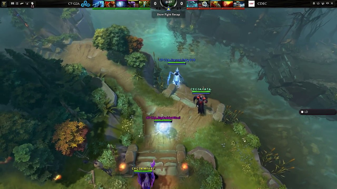 Dota 2 Pre-Game Courier Snipe - C9 vs CDEC