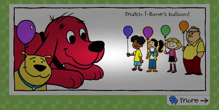Clifford The Big Red Dog Clifford Kisses Cartoon Animation PBS Kids Game Play Walkthrough [Full Epis