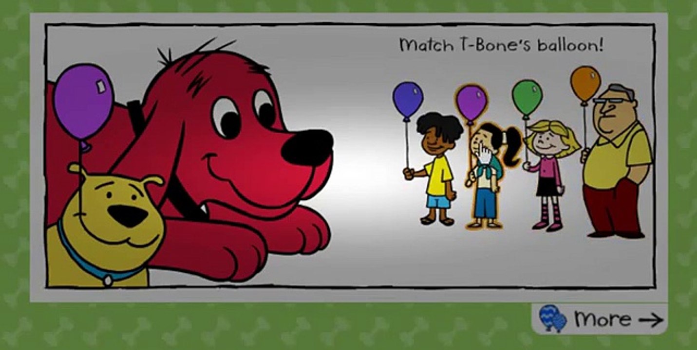 Clifford The Big Red Dog Clifford Kisses Cartoon Animation PBS Kids Game Play Walkthrough [Full Epis