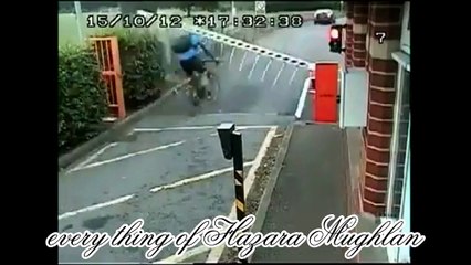 A boy accident on tool palaza on cycle 2015 very funny