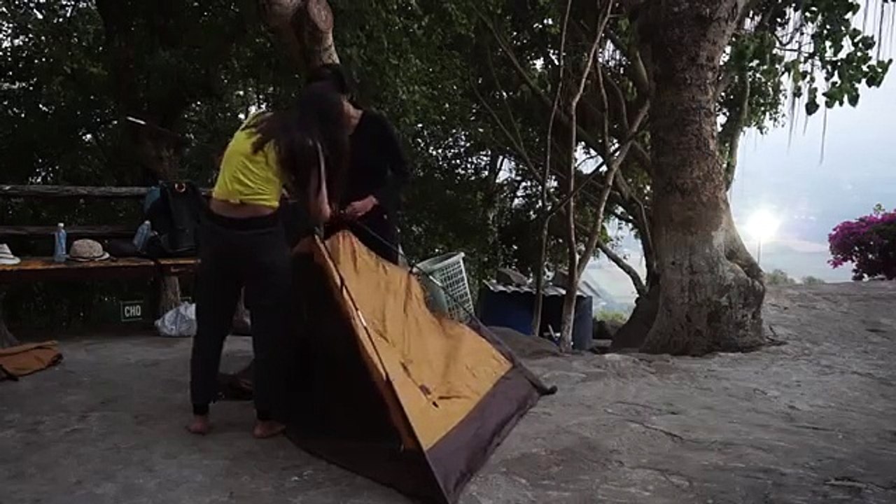 when the women camping