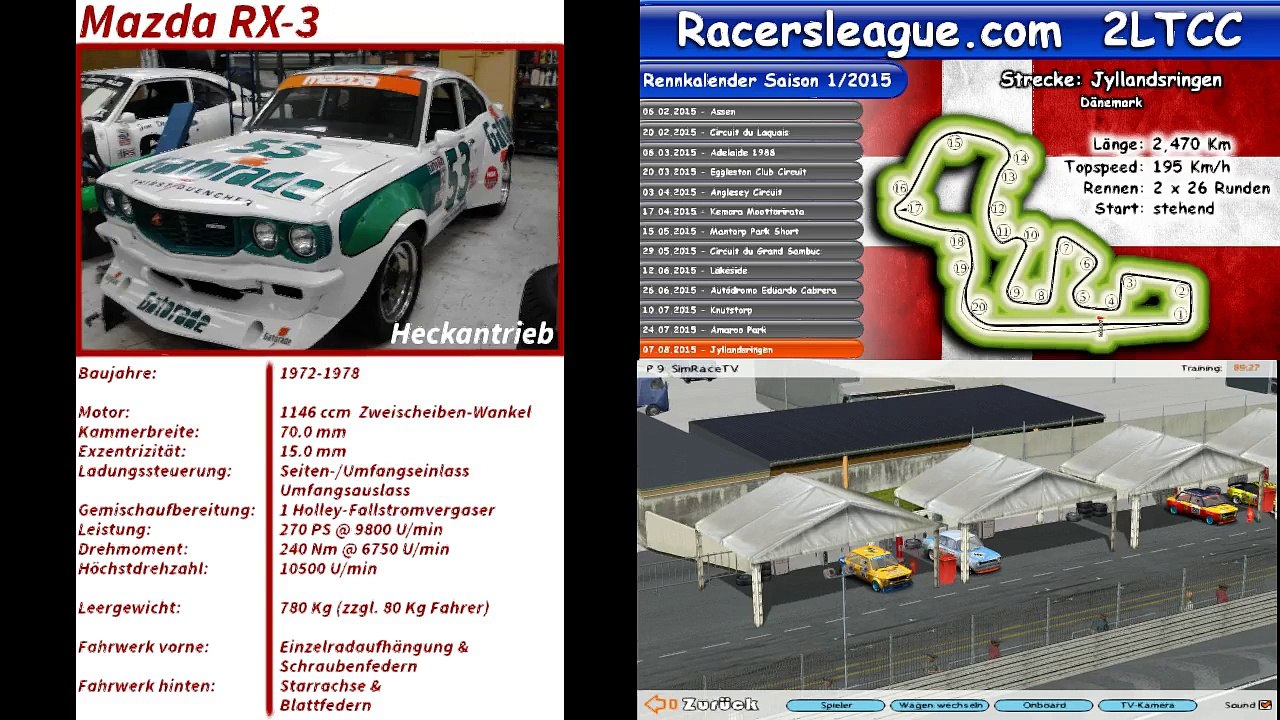 Racersleague 2ltcc lauf 13 jyllandsringen