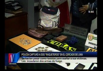 La Victoria: caen dos integrantes de banda de 'raqueteros'