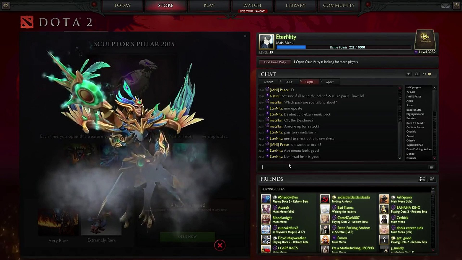 Dota 2 Ti5 Sculptor S Pillar 2015 Chest Opening Video Dailymotion
