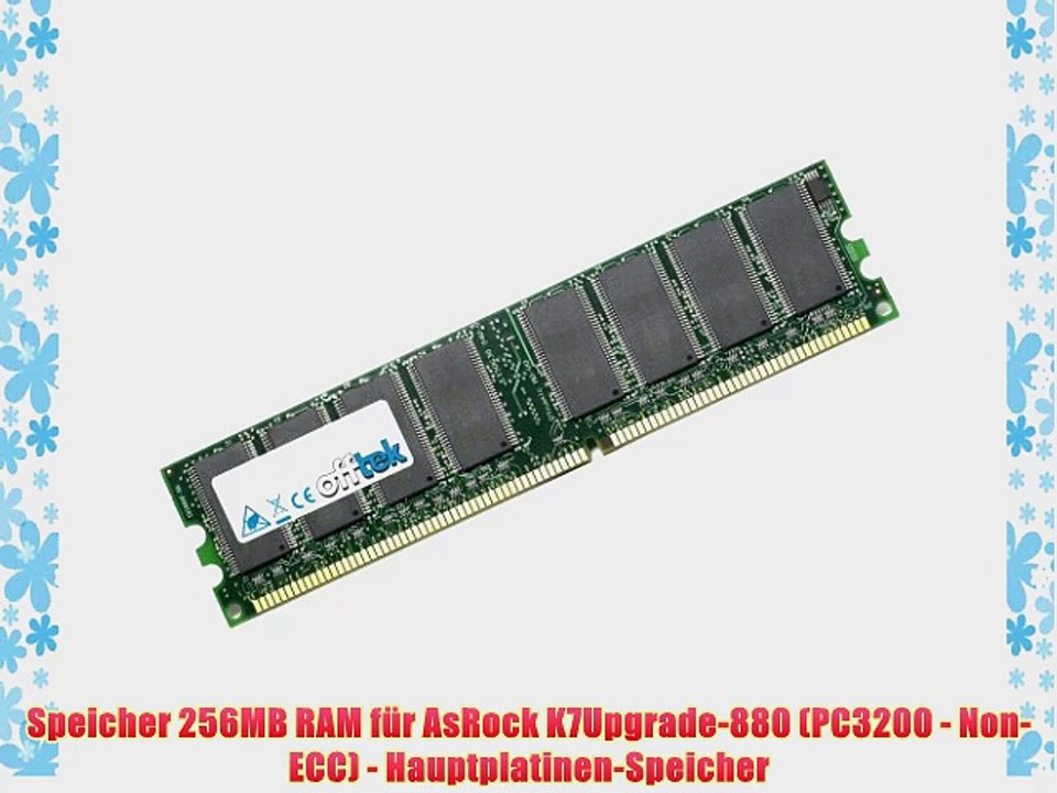 Speicher 256MB RAM f?r AsRock K7Upgrade-880 (PC3200 - Non-ECC) - Hauptplatinen-Speicher