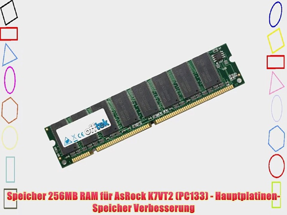 Speicher 256MB RAM f?r AsRock K7VT2 (PC133) - Hauptplatinen-Speicher Verbesserung