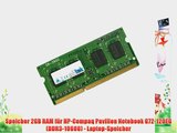 Speicher 2GB RAM f?r HP-Compaq Pavilion Notebook G72-120EG (DDR3-10600) - Laptop-Speicher