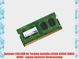 Speicher 2GB RAM f?r Toshiba Satellite L655D-S5050 (DDR3-8500) - Laptop-Speicher Verbesserung
