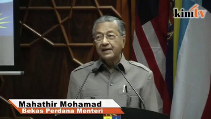 Jadikan sekatan ekonomi satu jenayah - Mahathir