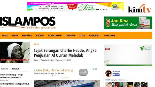 Al-Quran laris sejak serangan Charlie Hebdo