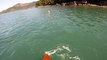 Navegando nos mares da baia do Flamengo, Ubatuba, São Paulo, Brazil, agosto de 2015