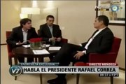 Entrevista  al Presidente Rafael Correa en Tv pública Argentina