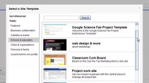Using Google Sites to Create a Classroom Website: Lesson 1: Setting Up Website