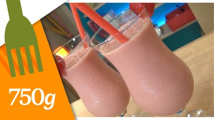 Recette du Milkshake à la fraise - 750 Grammes