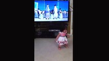 Melissa dancing to Happy Feet Cartoon