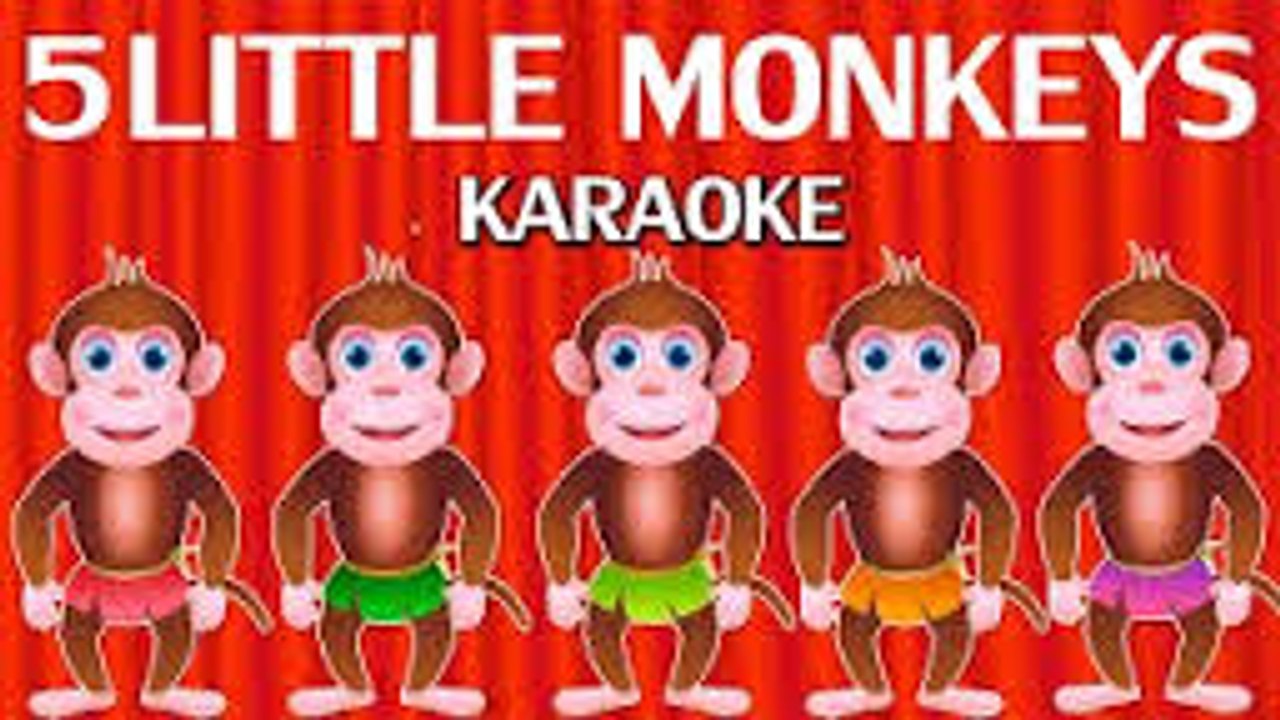 Five Little Monkeys Jumping On The Bed - Nursery Rhymes Karaoke Songs ...
