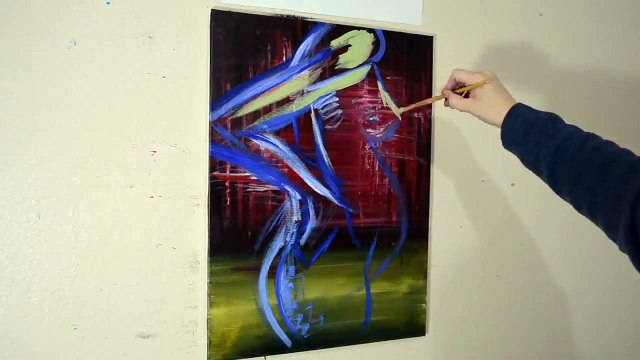 Pregnant Nude Figure Speed Painting Contemporary Art Style1