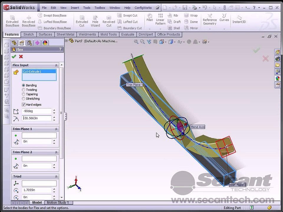 SolidWorks Bending a Square Tube video Dailymotion
