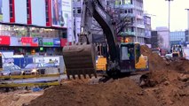 Bagger ☆ Excavators ☆ Budowa Trasy W-Z Łódź ☆ Pracujące koparki