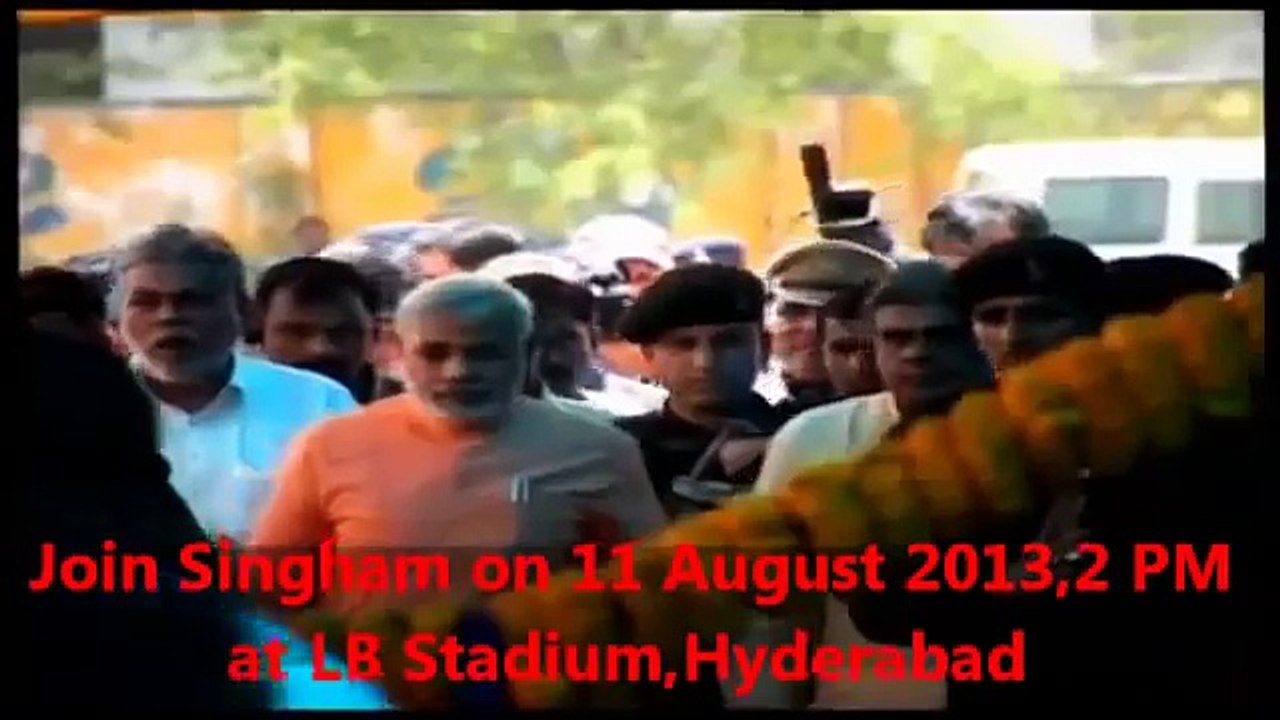 Singham V/S Chewing Gum - Narendra Modi Coming to Hydrabad!