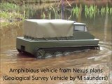Radio controlled amphibious vehicle
