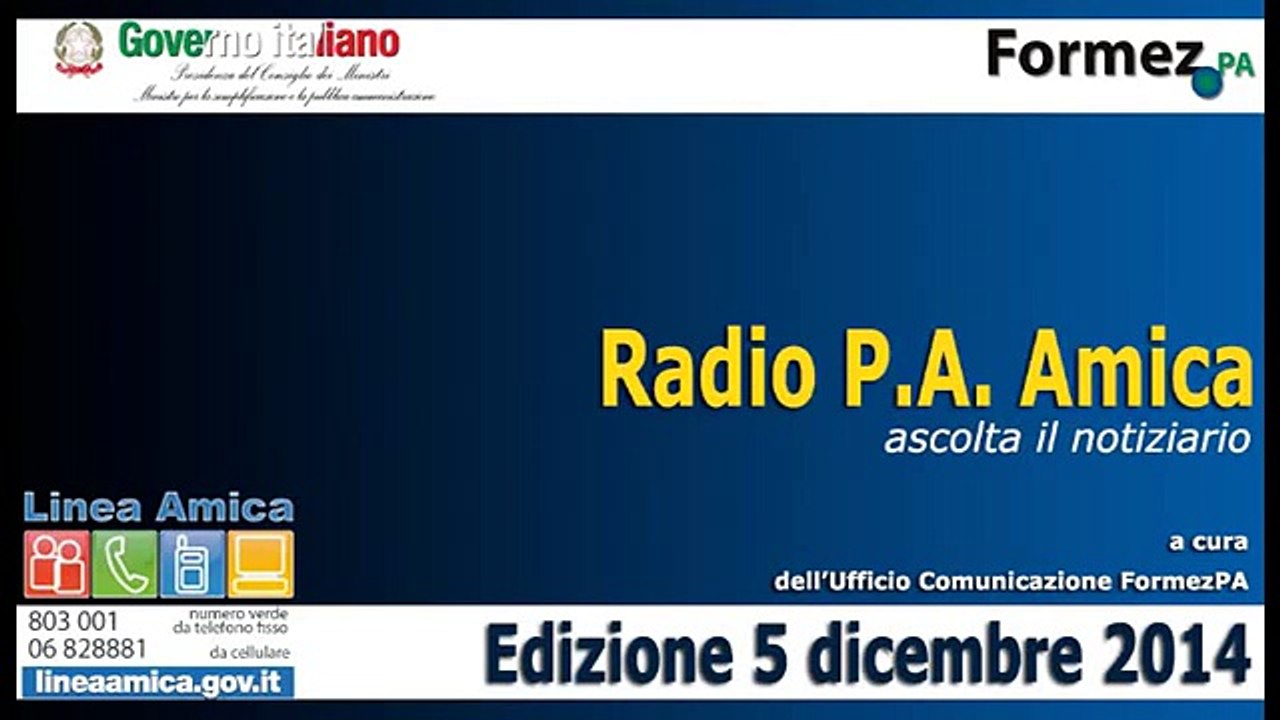 Radio PA Amica - 5 dicembre 2014