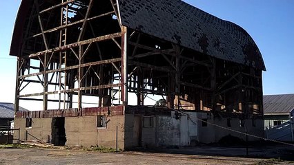 Destroyed in Seconds- Taking down the barn at the farm
