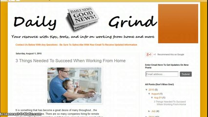 Work From Home And Make Money Blog - Daily Grind
