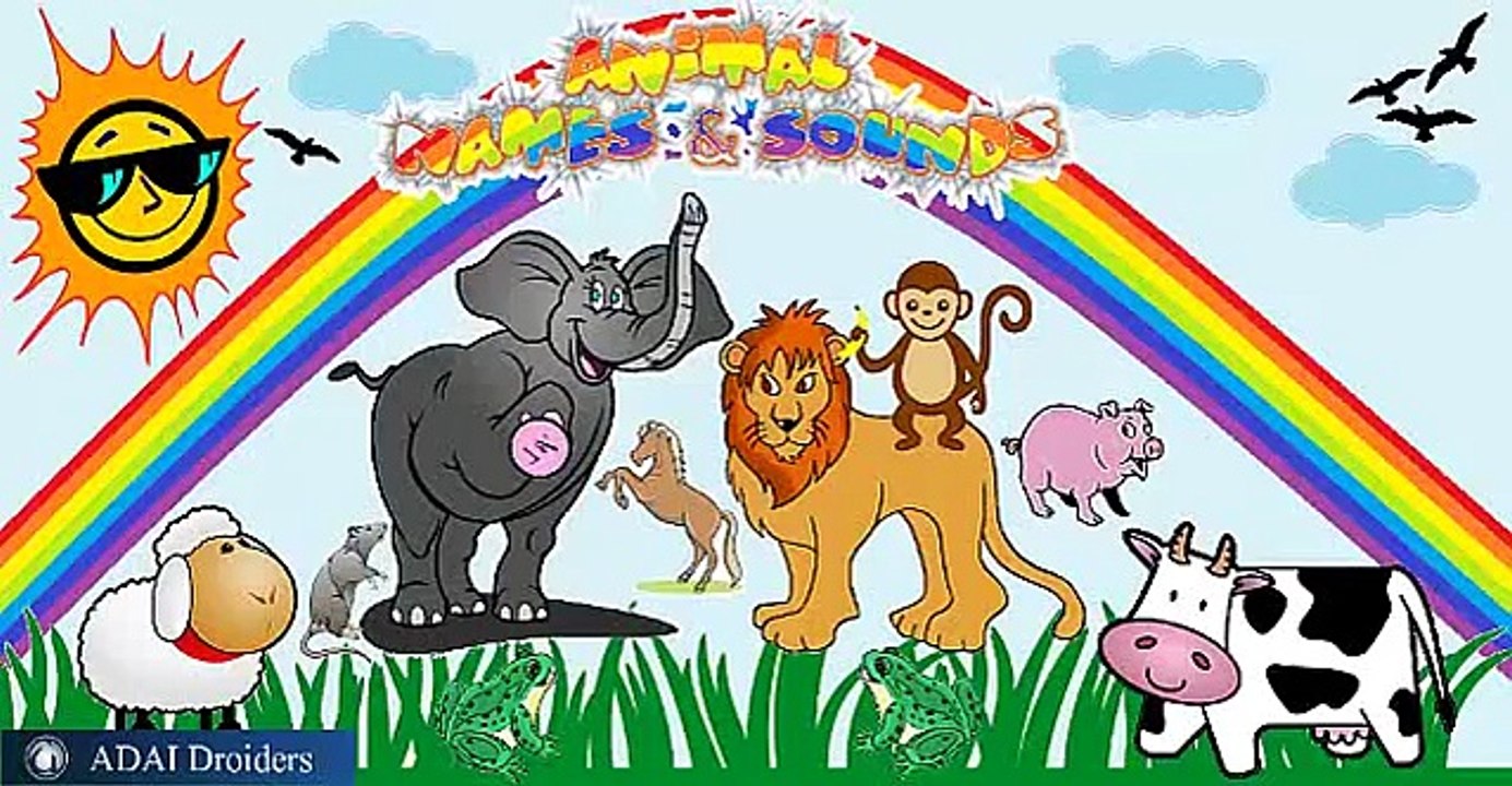 Learning Animal Names & Sounds | Animal Sound Song | Animal Sound Rhymes