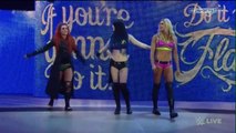 720pHD WWE RAW 08/03/15 Charlotte & Becky Lynch vs The Bella Twins