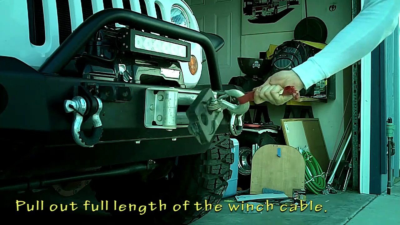 Synthetic Winch Rope install