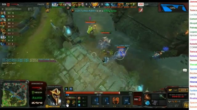 Fnatic vs LGD cn game2 D2l 9 1 2014