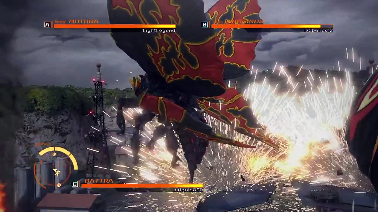 GODZILLA Ps4: Online battle Battra vs Mothra vs Anguirus