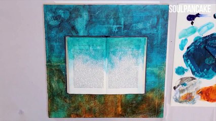 Art Attack // BOOKS Timelapse Mixed Media Painting by Lisa Occhipinti