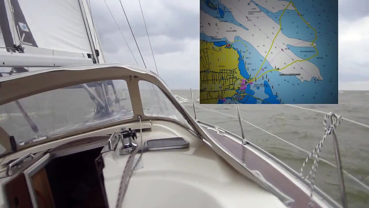 Segeln auf dem Ijsselmeer bei 8 Bft