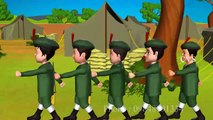 3D Animation Five Little Soldiers Nursery Rhyme for children with Lyrics