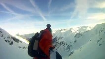 Crazy GoPro HD HERO SNOWBOARDING FREERIDE VIDEO VERBIER