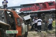 Choque de trenes en Puerto Interior Silao Guanajuato