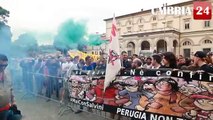 Videoreportage: Salvini a Perugia tra scontri, contestazioni e saluti romani