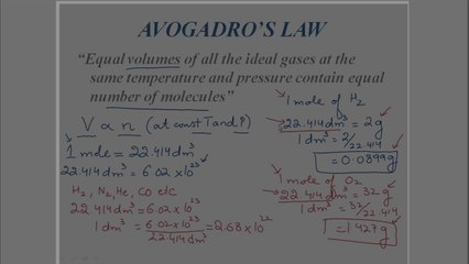 Dalton's Law of partial pressure
