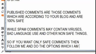 Blogger 10. Managing Comments in Blogger