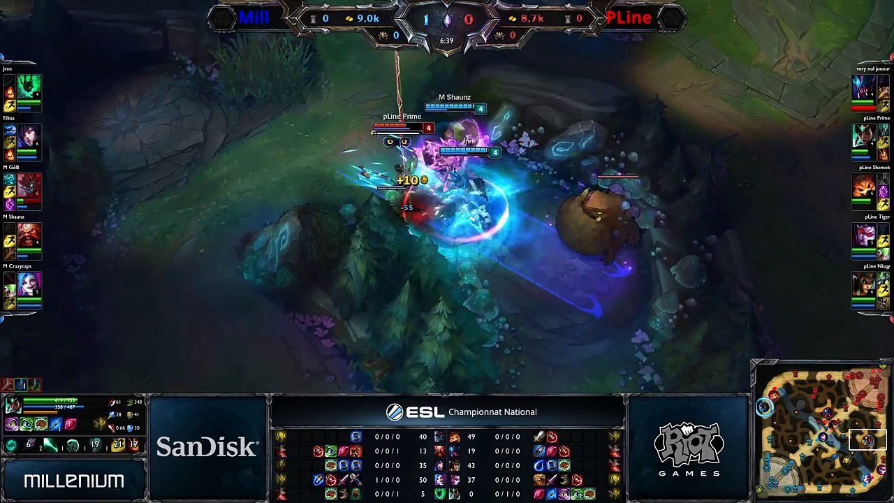 Punchline vs Millenium - ESL Championnat National - Poule A - FR