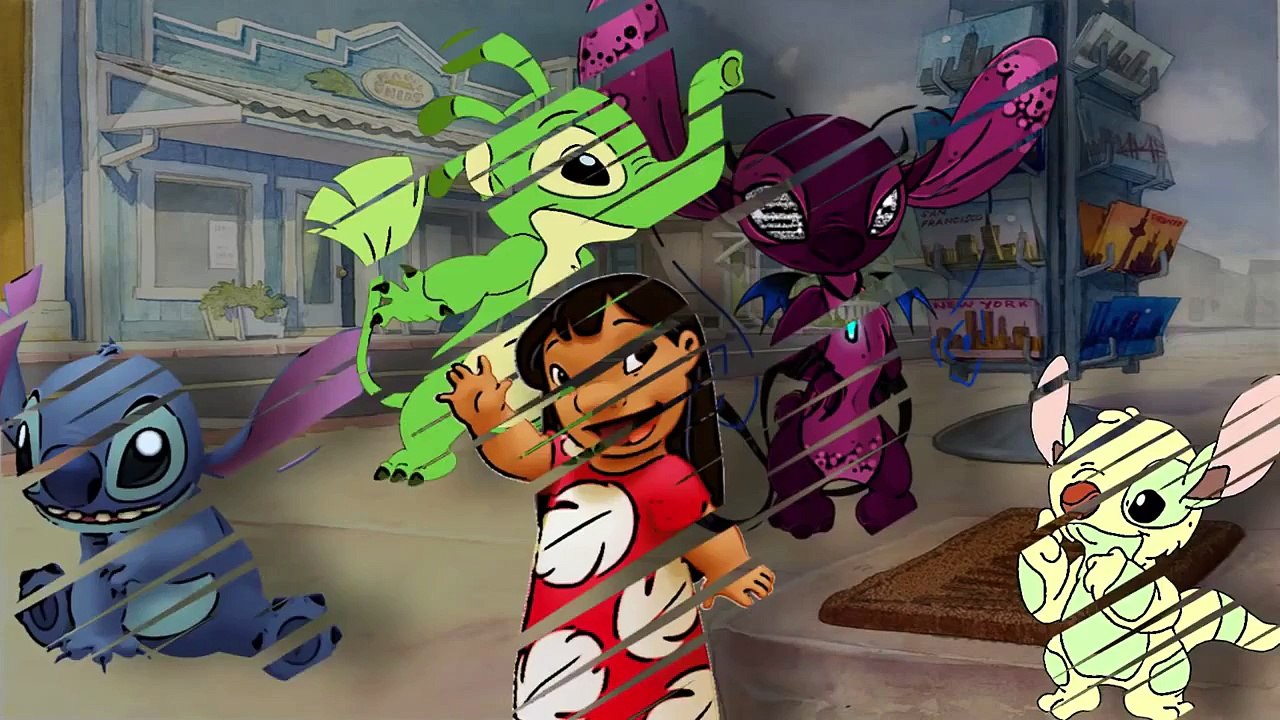 Lilo Stitch Cartoon Finger Family Nursery Rhyme