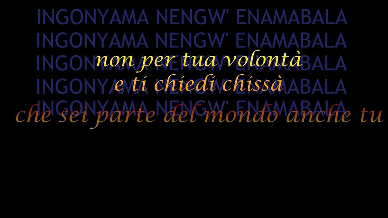 Il Cerchio della Vita (The circle of life) - Il re leone (con testo - with lyrics)