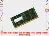 Speicher 512MB RAM f?r Asus F5R (DDR2-5300) - Laptop-Speicher Verbesserung