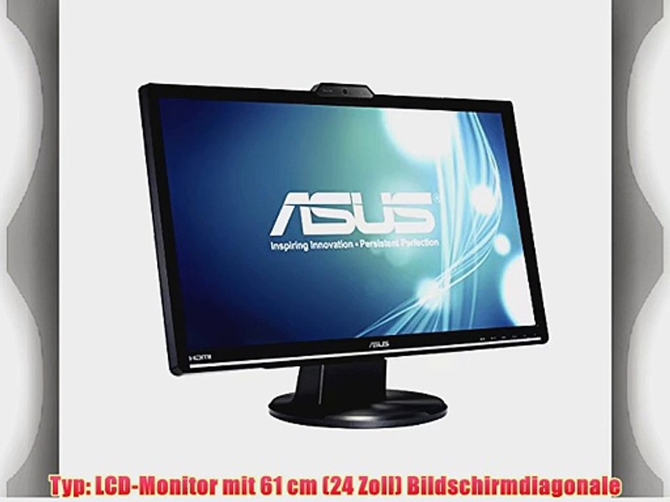 Asus VK248H 61 cm (24 Zoll) Monitor (VGA DVI HDMI 2ms Reaktionszeit) schwarz