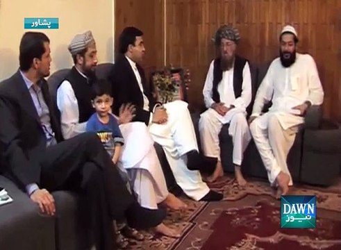 Afghan envoy requests Samiul Haq to support peace process with Taliban
