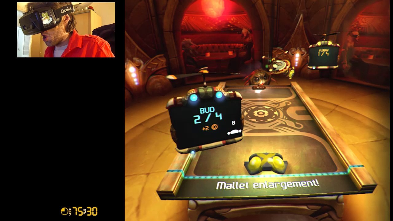 Oculus Rift DK2 - Shufflepuck Cantina VR - "Slidey Thingy"