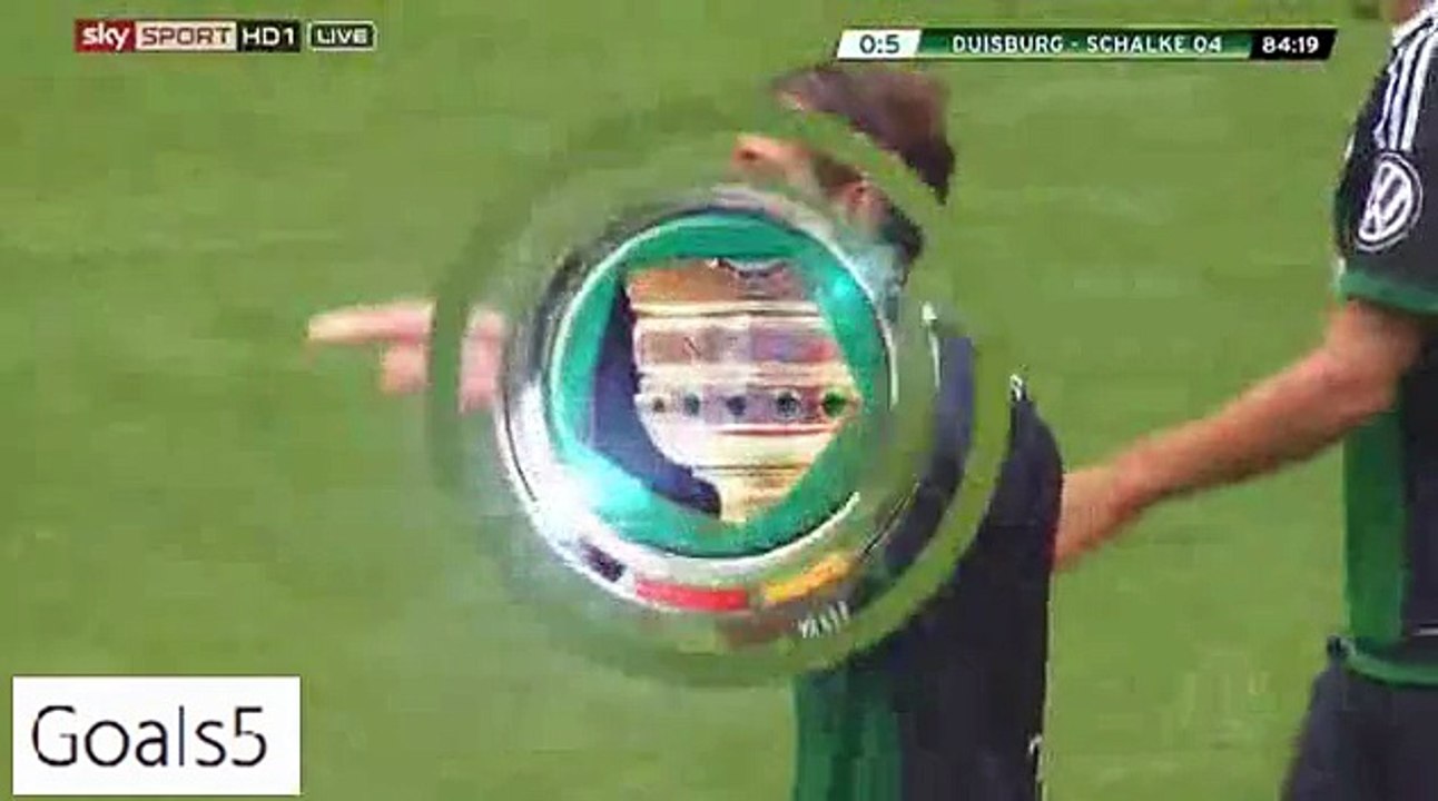 Leon Goretzka Goal Duisburg 0 - 5 Schalke DFB Pokal 8-8-2015