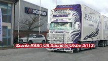 Scania R620 V8 nice Sound in Visby 2013